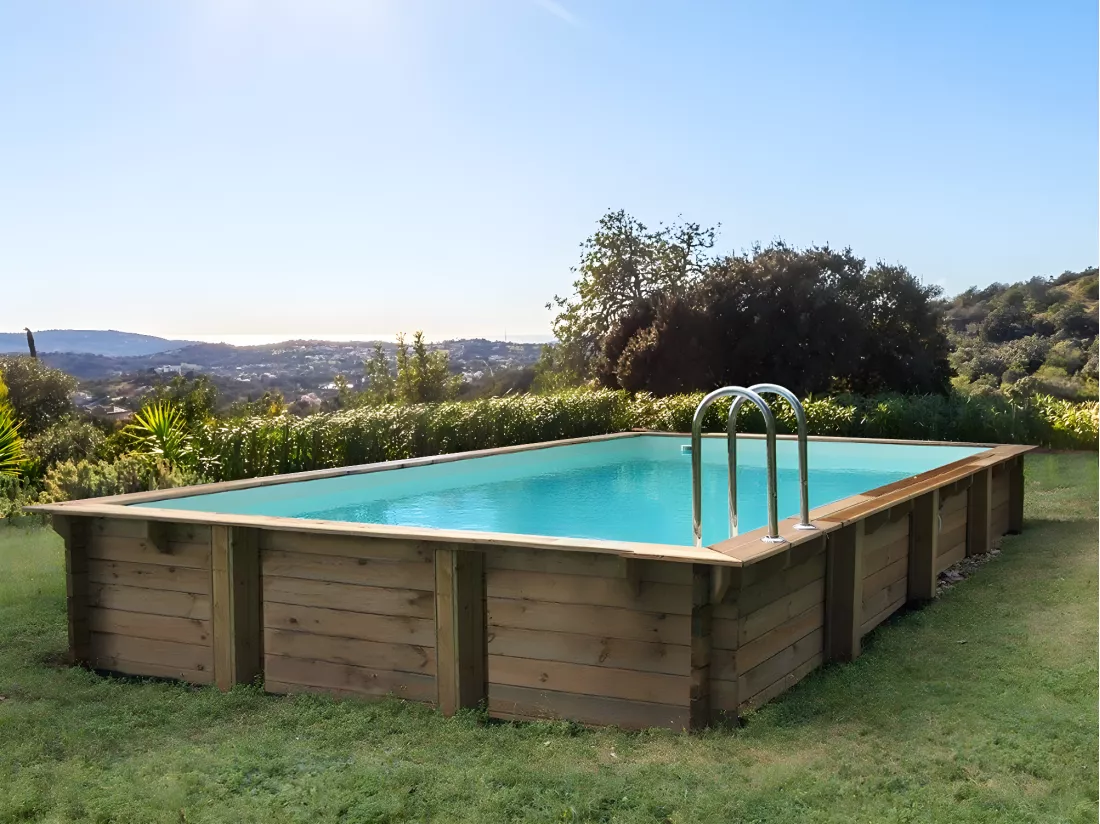 Piscine bois en kit rectangle 