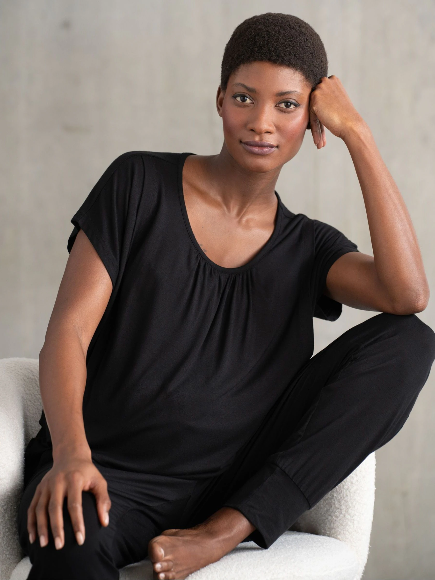 Zwart - Seraphine Loungewear Pyjama's Set voor zwangerschap en borstvoeding