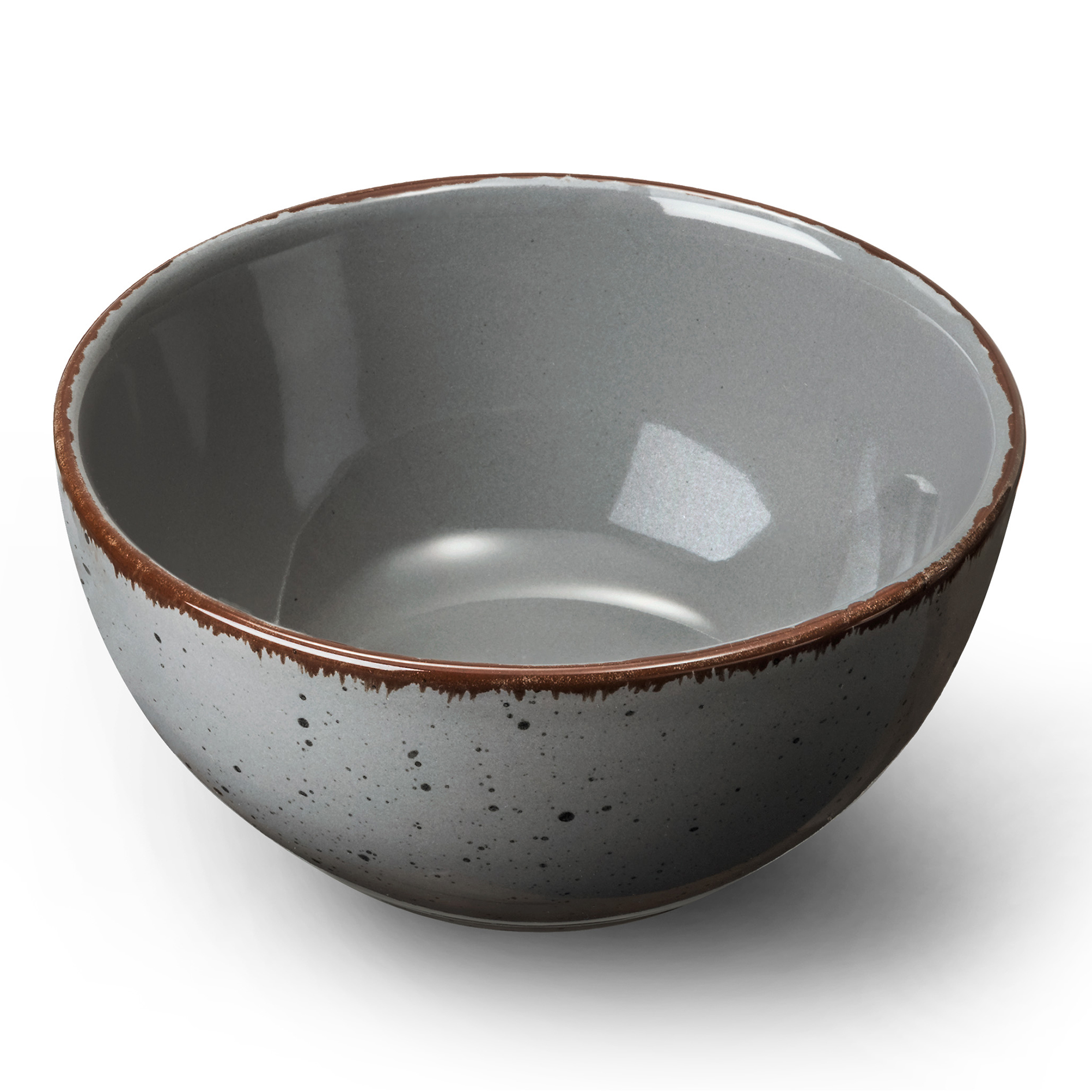 Multifunktionsschale - dunkelgrau - Natur-Look - Ø 11 cm