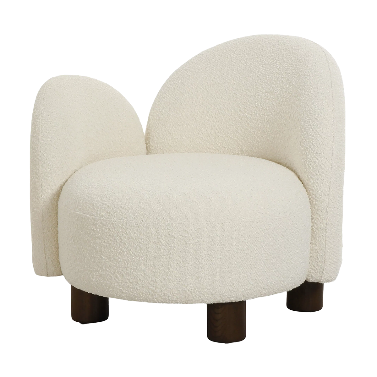 Fauteuil Isabeau Bouclé wit