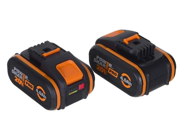 WORX WG749E, Skubbe plæneklipper, 46 cm, 2 cm, 8 cm, 55 L, Batteri