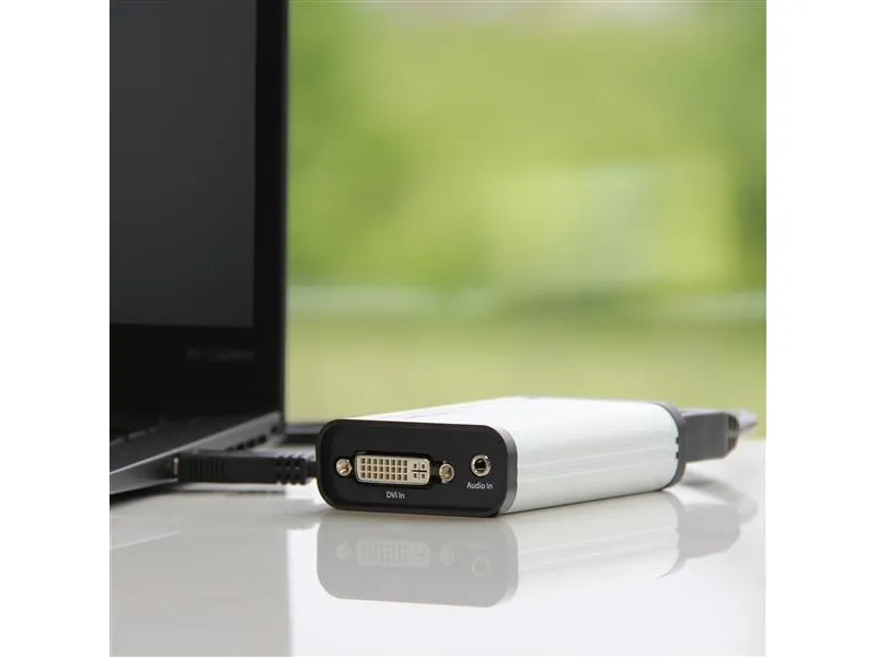 StarTech.com USB 3.0 Capture Gerät für High-Performance DVI Video - 1080 60FPS - Aluminium, Schwarz, Silber, USB 3.2 Gen 1 (3.1 Gen 1), 1920 x 1080 Pixel, USB Type-B, Mstar MST3363CNK-170, 504825 h