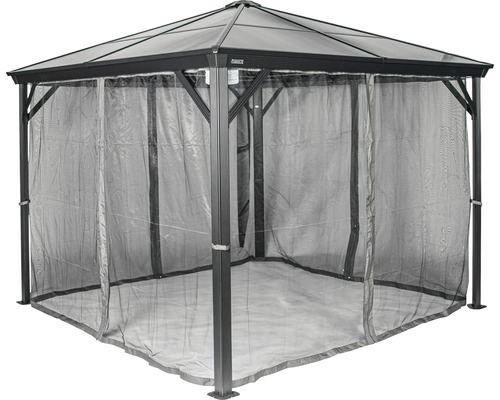 SOJAG Verona 10x10 paviljoen met klamboe 279 x 279 cm antraciet