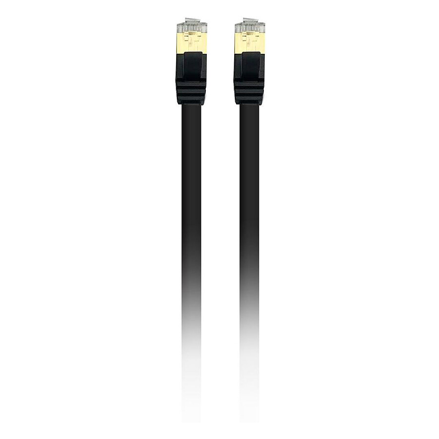 Textorm Câble RJ45 Plat CAT 8.1 U/FTP (noir) - 2 m