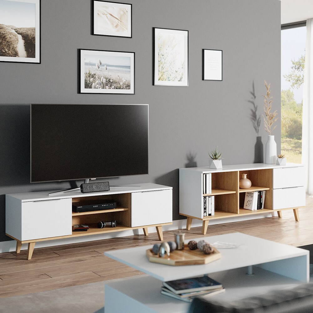 VICCO Kommode Nautica Sideboard weiß Eiche Anrichte Schrank Schublade Skandi