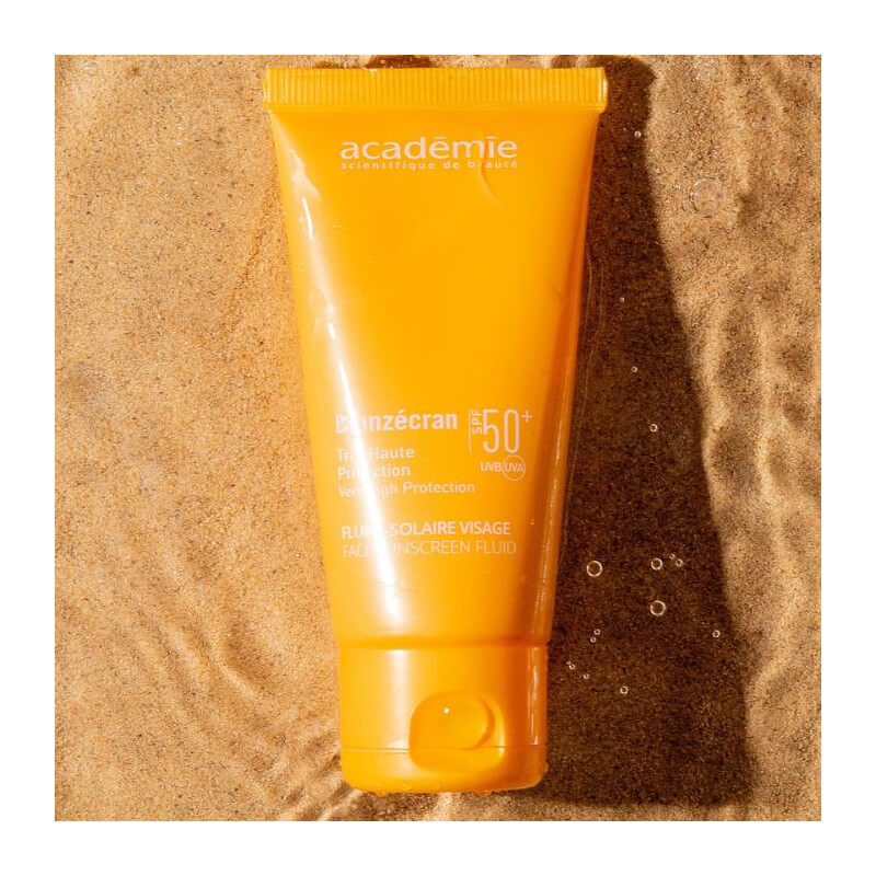 Fluide solaire visage spf 50+ Bronzecran Académie Scientifique de Beauté 50ml