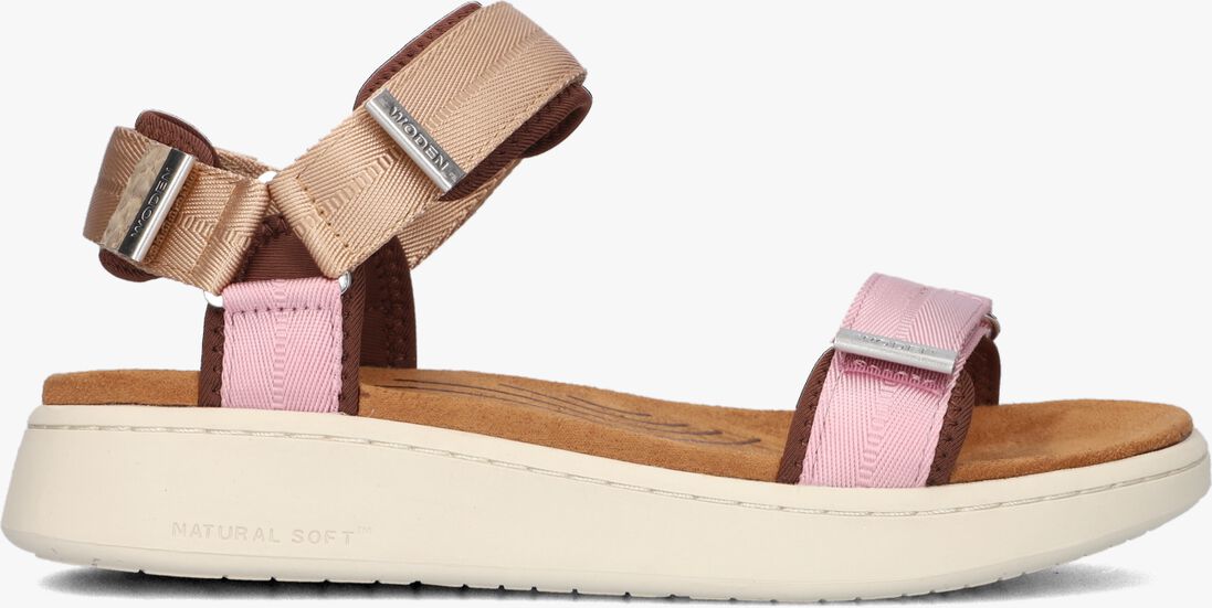 WODEN roze woden sandalen line