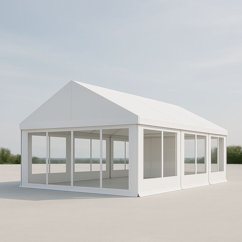 Pavillon Außenzelt Aluminiumrahmen PVC Dach 500x300 cm