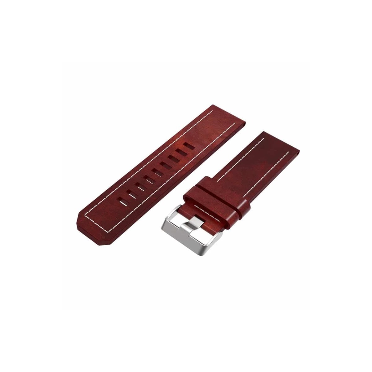 Lær klokkereim easyfit Garmin Descent Mk2i - Brun