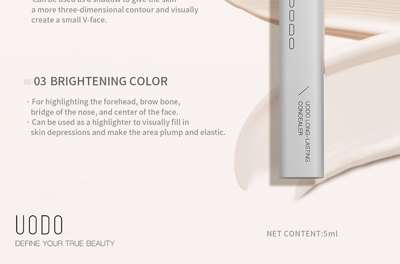 UODO - Langdurige concealer - 3 tinten