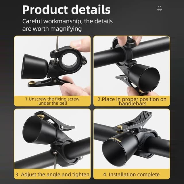 ROCKBROS Copper Alloy Bike Bell Bell Cykelstyr