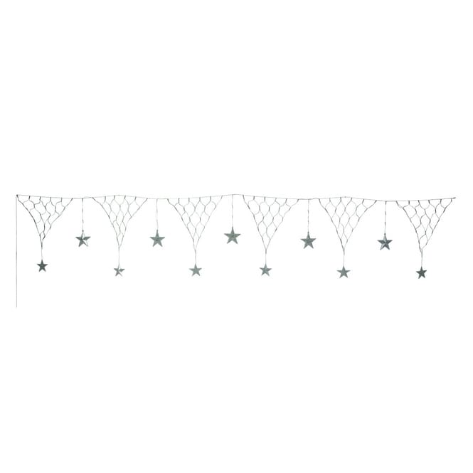 221er LED-Lichterkette - Sterne - ca. 400 cm
