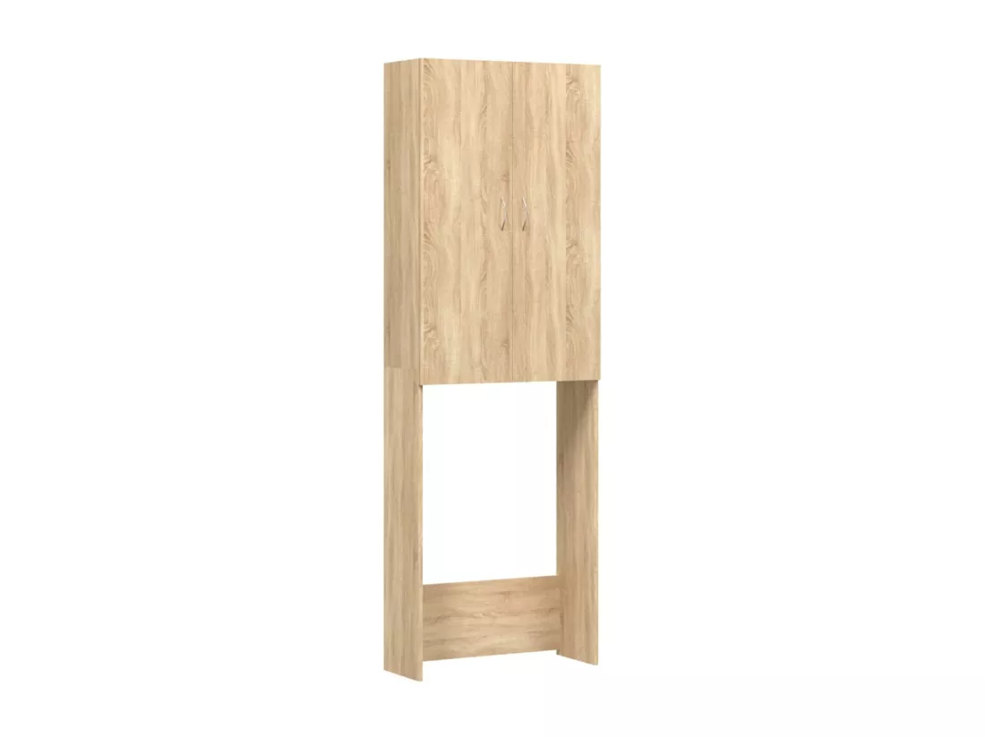 Meuble pour machine à laver Chêne sonoma 64x25,5x190 cm