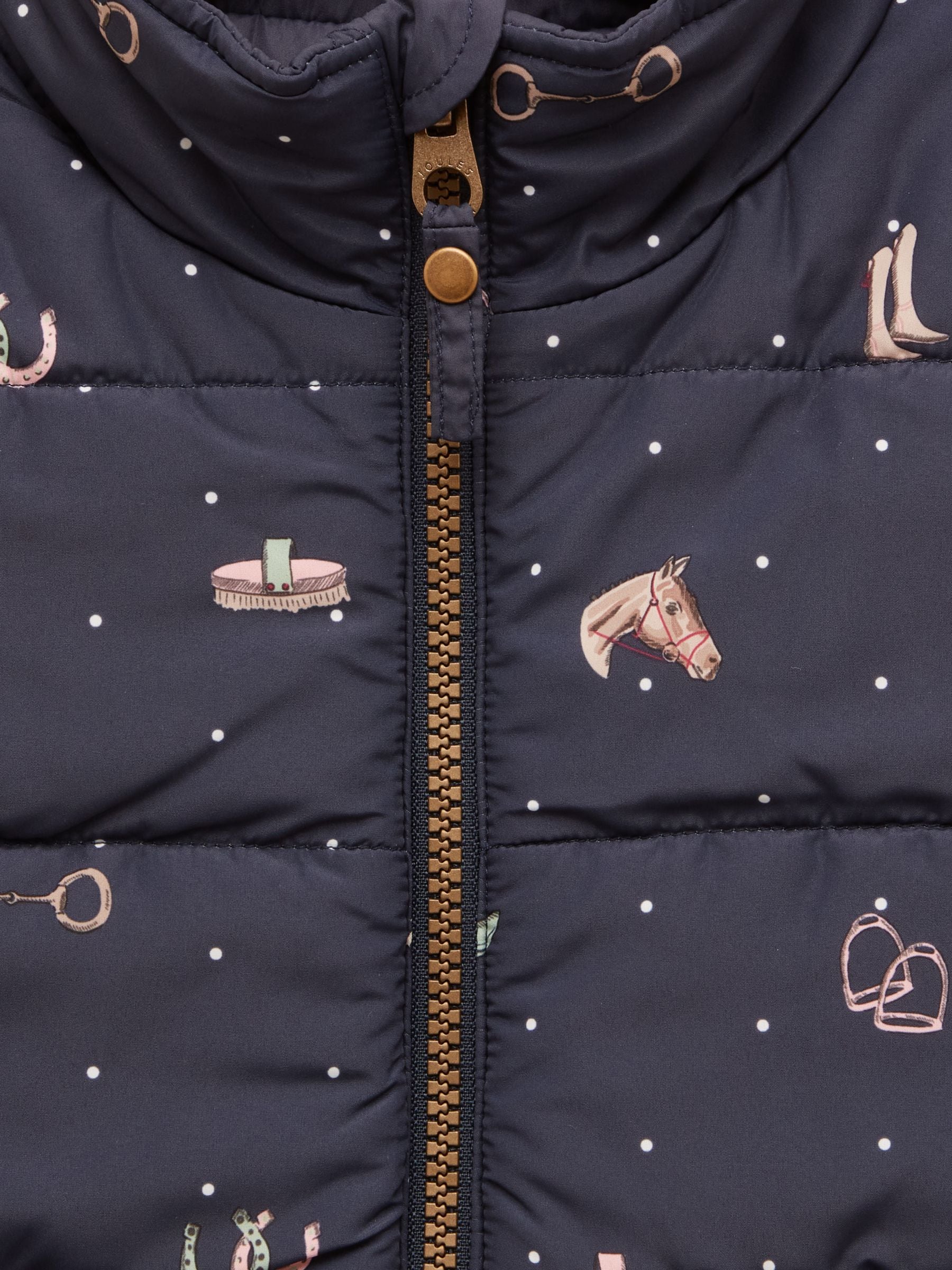 Joules Atwell omkeerbare regenbestendige gilet voor meisjes
