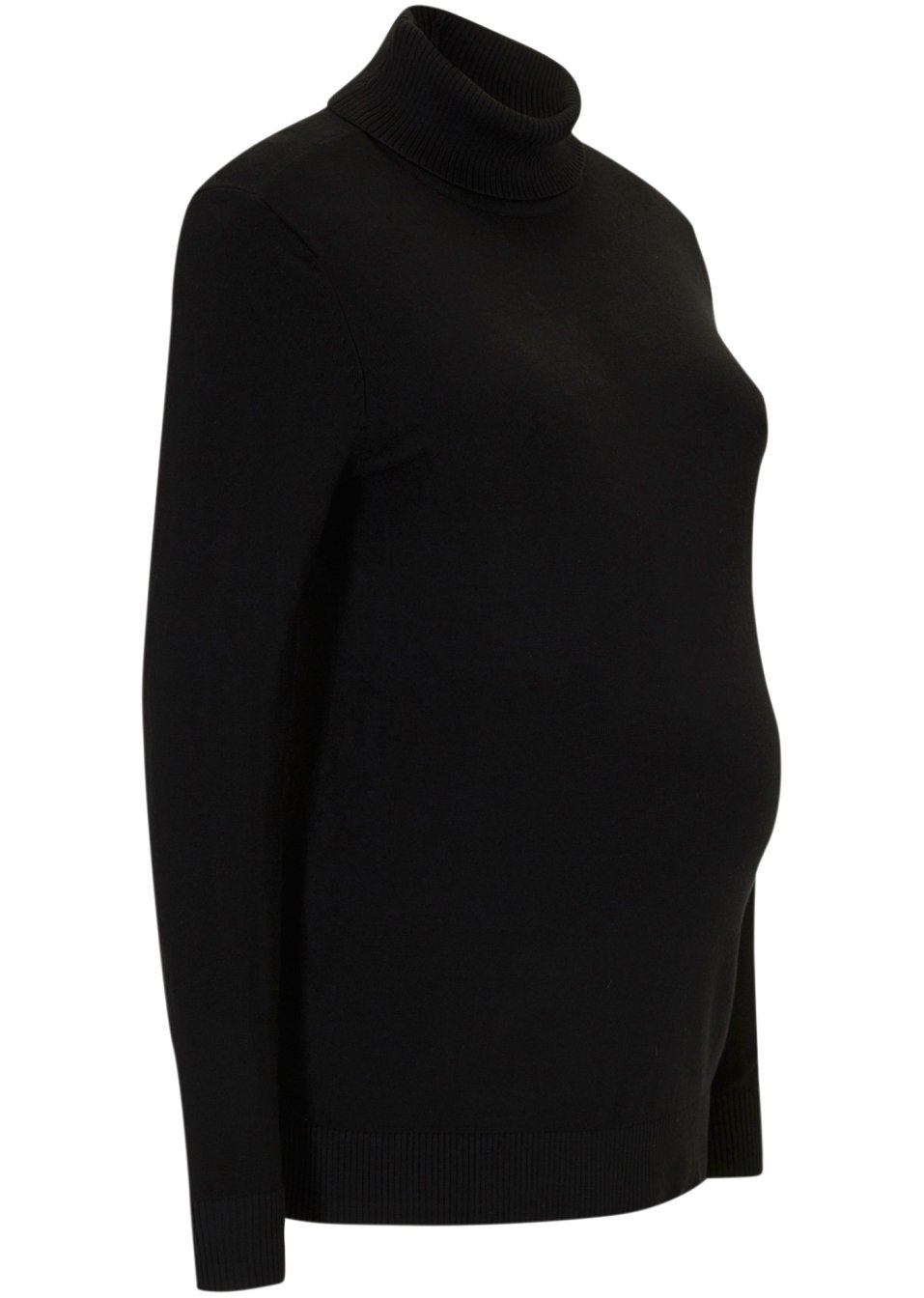 Pull de grossesse en maille avec col roulé