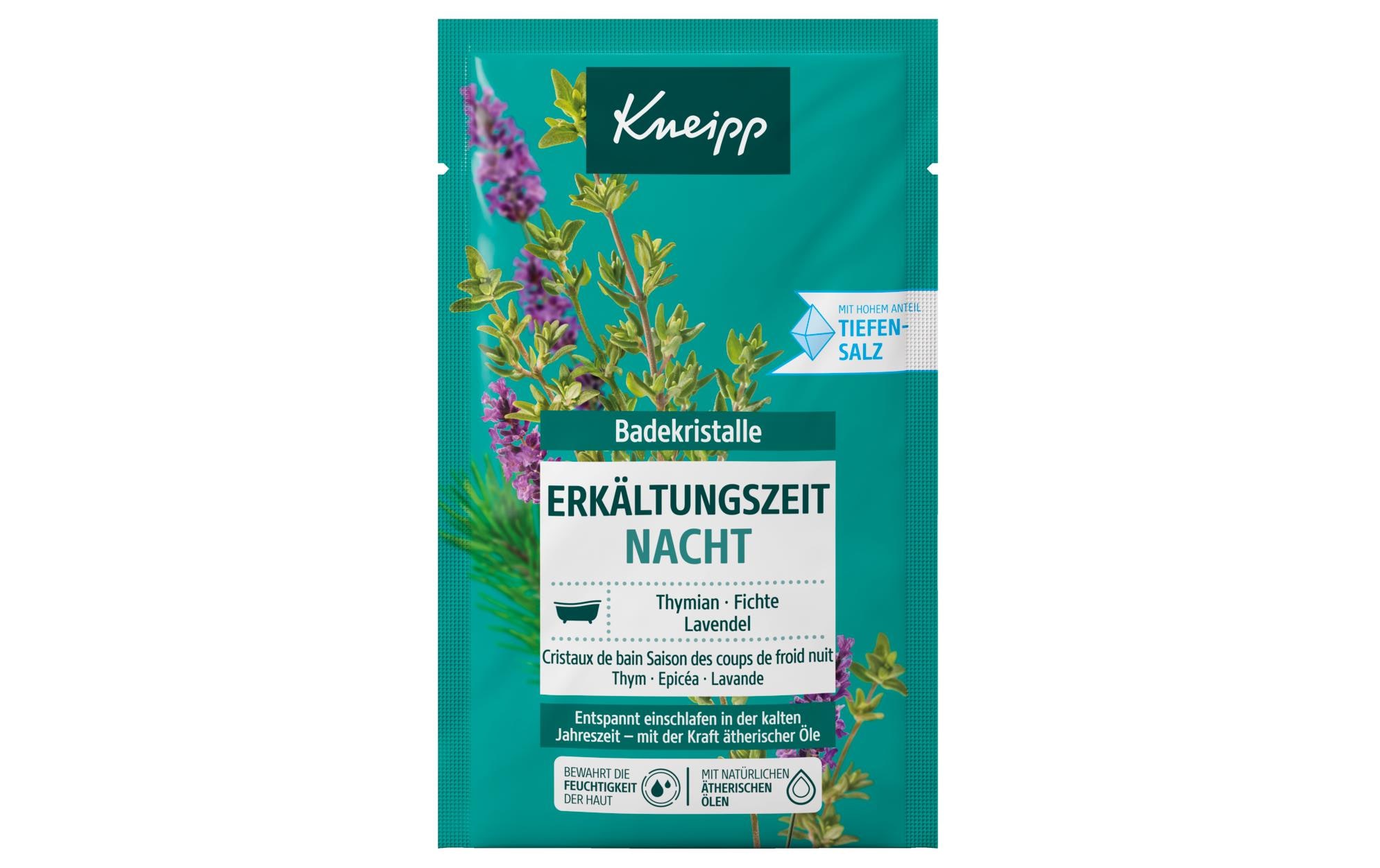 Badekristalle Erkältungszeit Nacht 60 gNatürlicher Badezusatz wirkt pflegend und wohltuend
