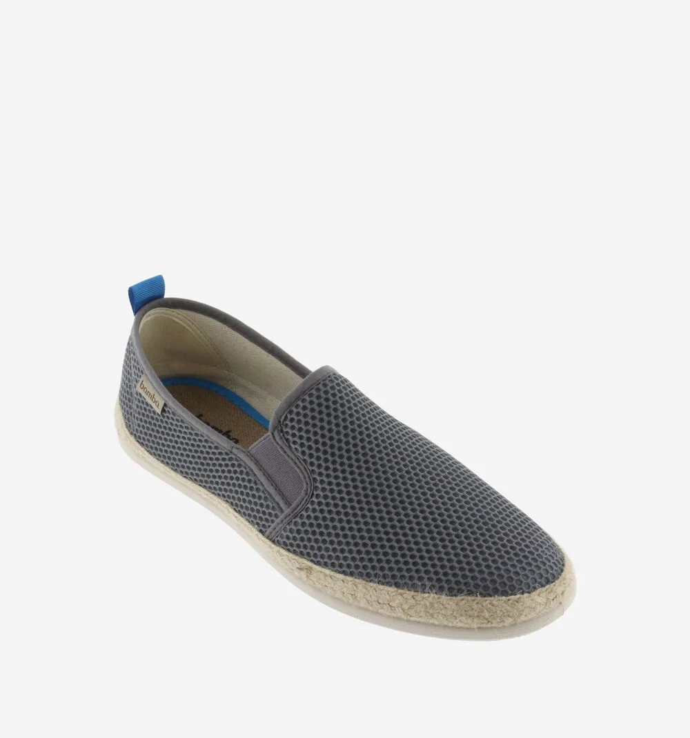 ANDRÉ ÉLASTIQUES MESH Espadrilles en mesh pour homme GRIS