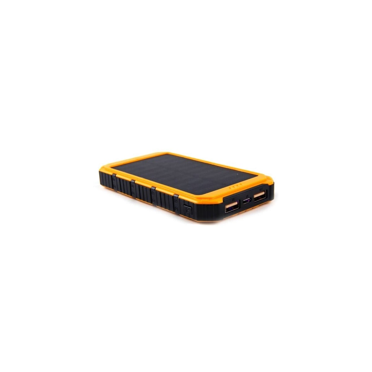 Powerbank 8000mAh Solcellelading Gul