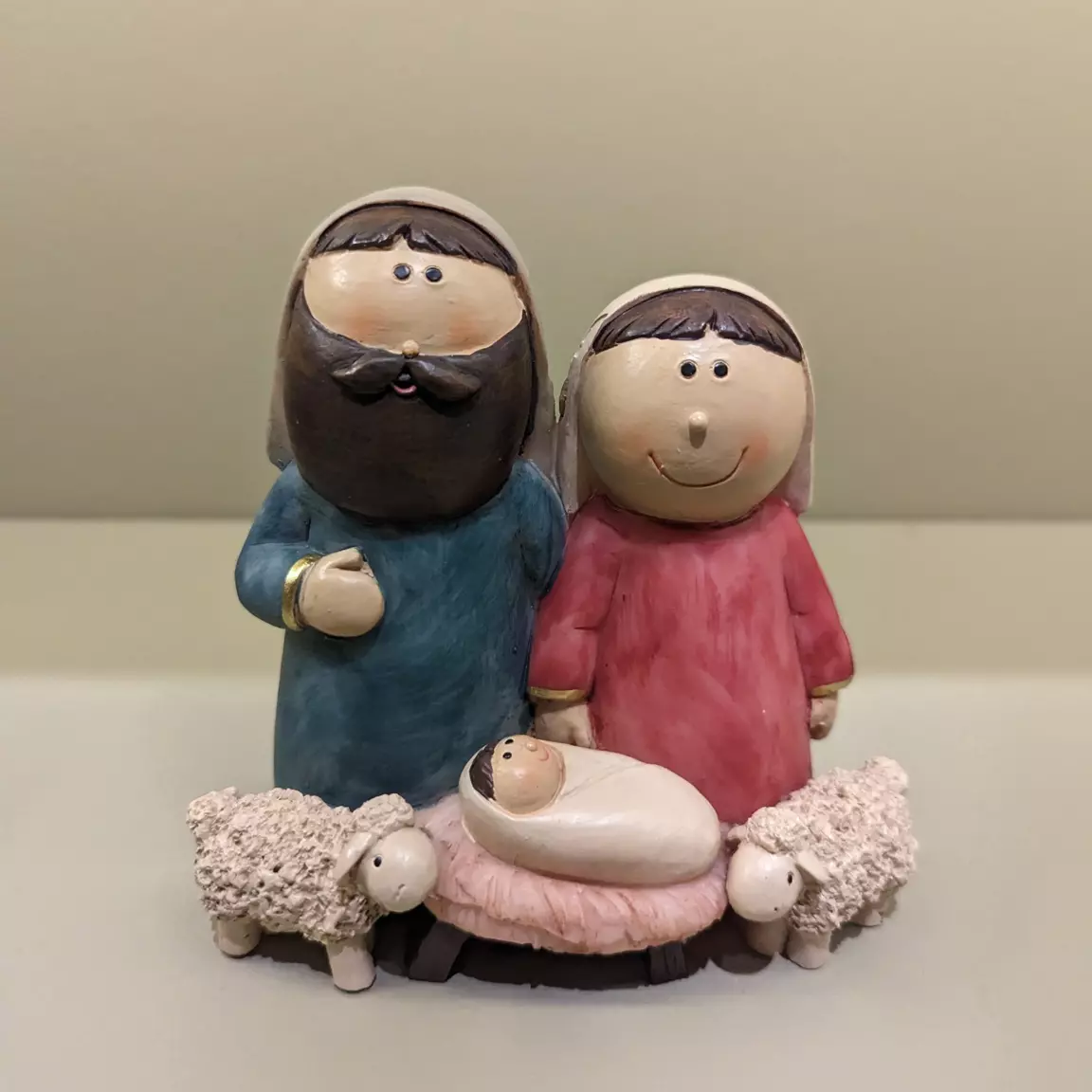 Les 5 petits santons (Hauteur 11 cm) de Ronnie