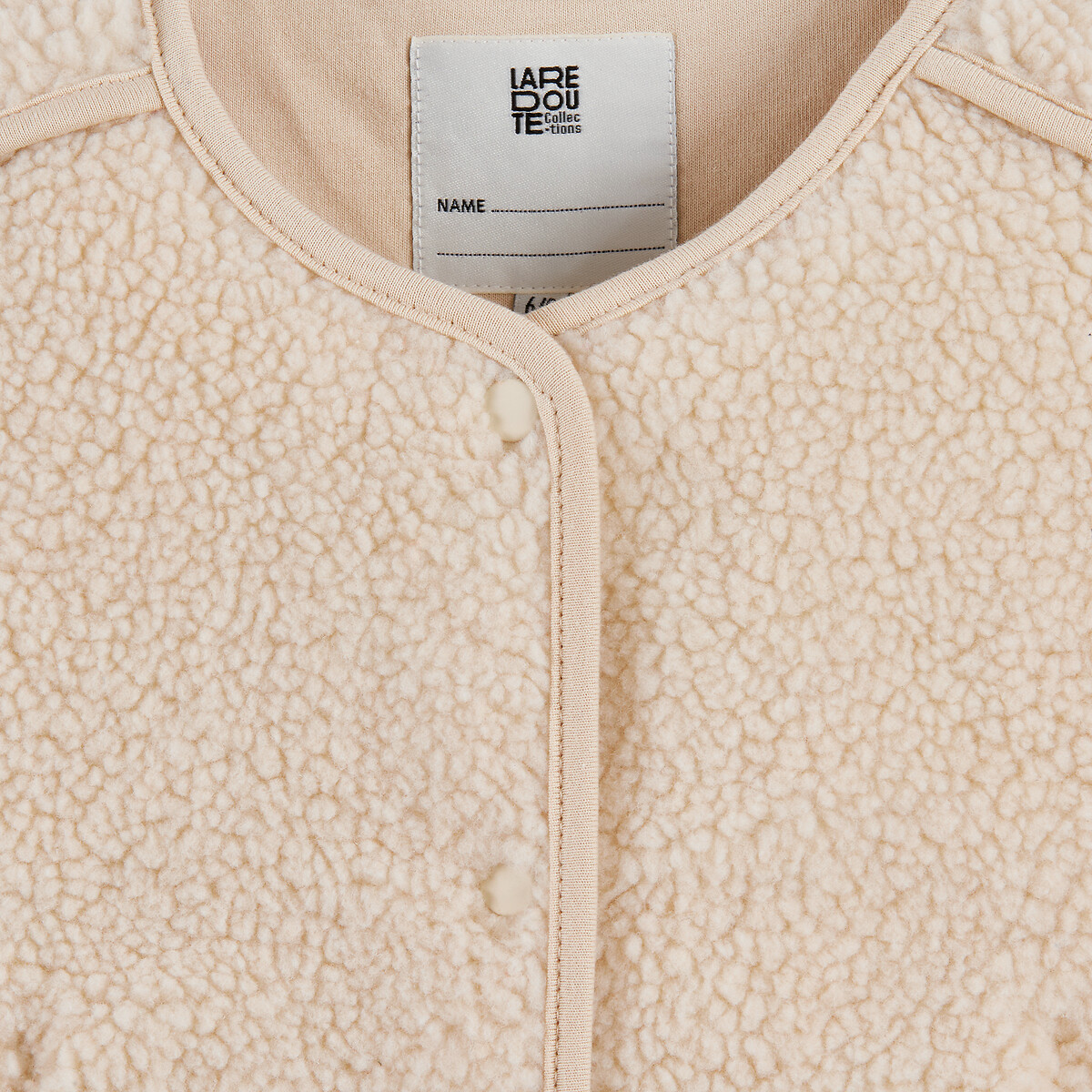 COLEÇÕES LA REDOUTE<br>Cardigã sherpa sem mangas