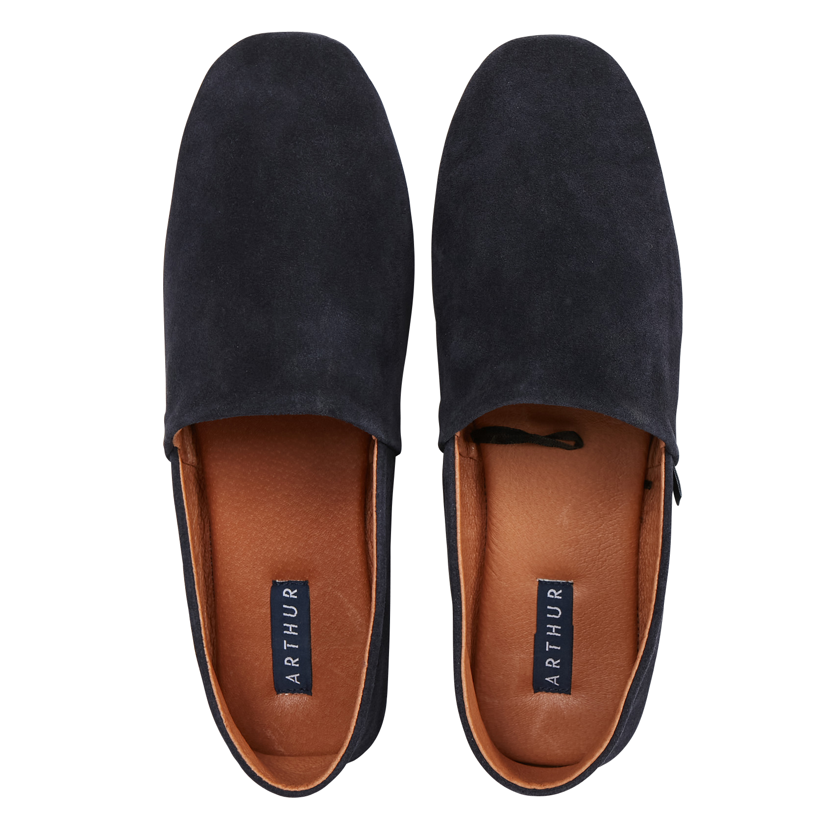 BABPMT - Chaussons mules en cuir | Bleu