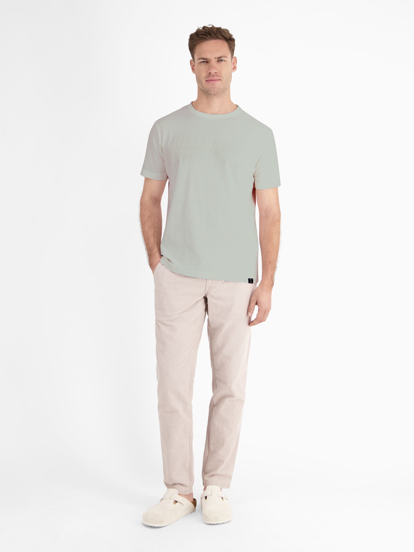 T-Shirt in Strukturqualität