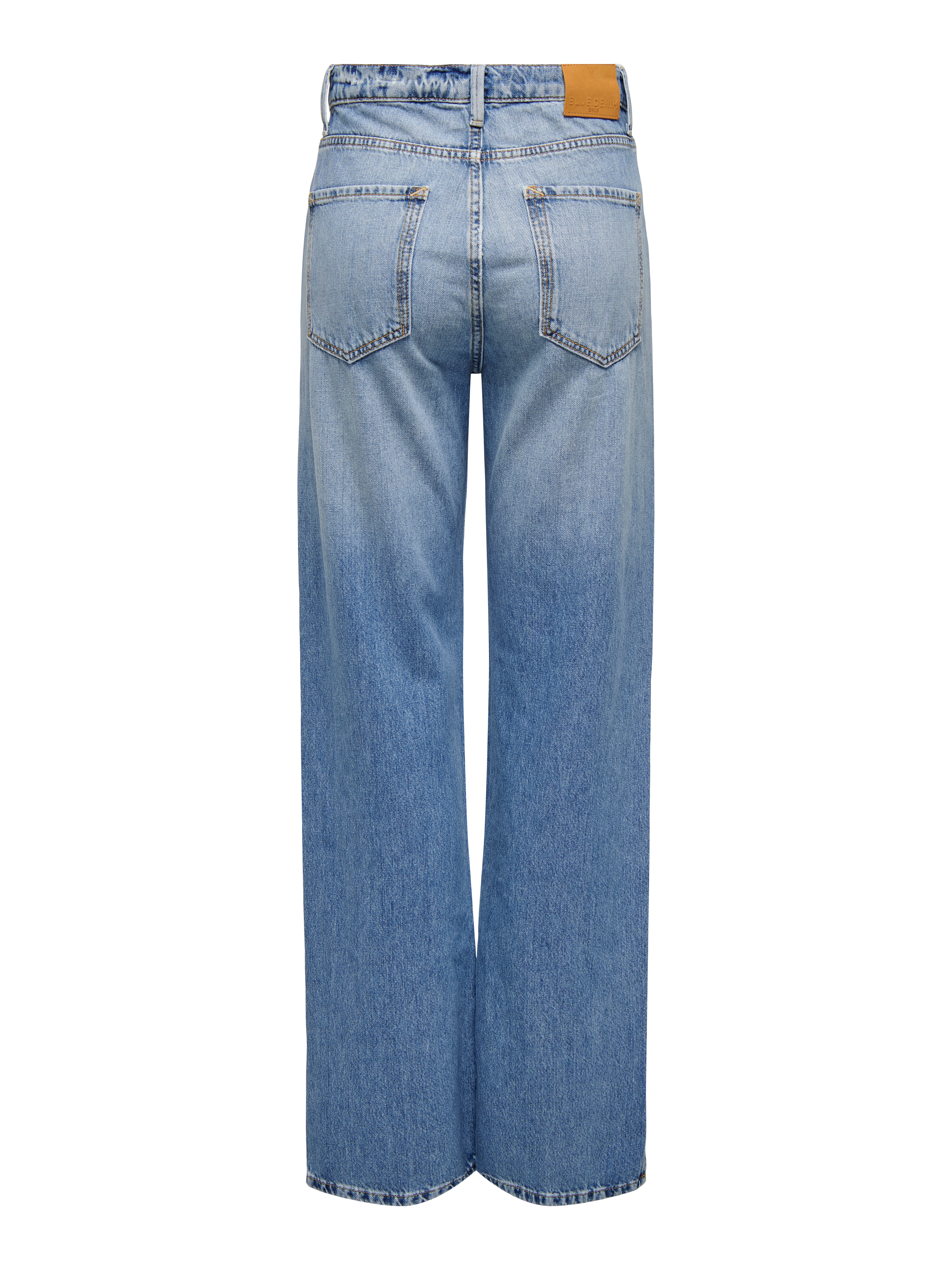ONLMISCHA Hohe Taille Gerade geschnitten Jeans Medium Blue Denim