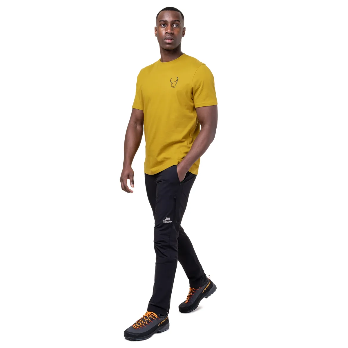 Mountain Equipment Yorik On Wire Mens Tee Admiral Blue
