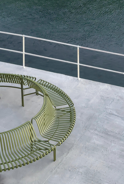 Hay Palissade Park tuinbank rond set van 2 out/out Olive
