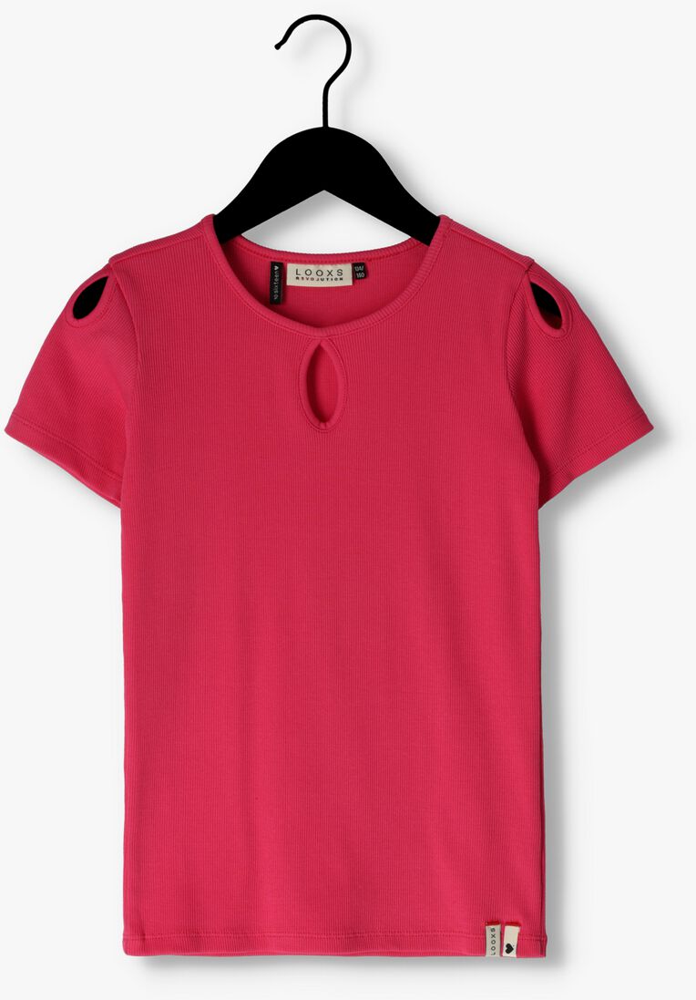 LOOXS roze looxs t-shirt rib t-shirt