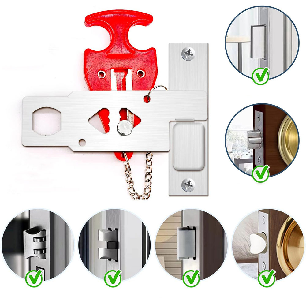 Universal Reise Türschloss Sicherheitsschloss für Wohnung / Reise / Hotel Schlossfalle (Schlossfalle 17 mm