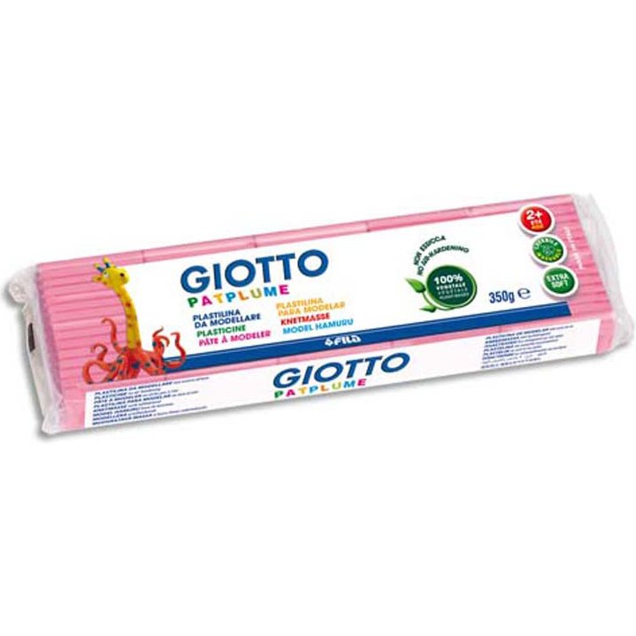 Patplume giotto matiere vegetale souple ne seche pas  pain predecoupe 350g coloris  rose