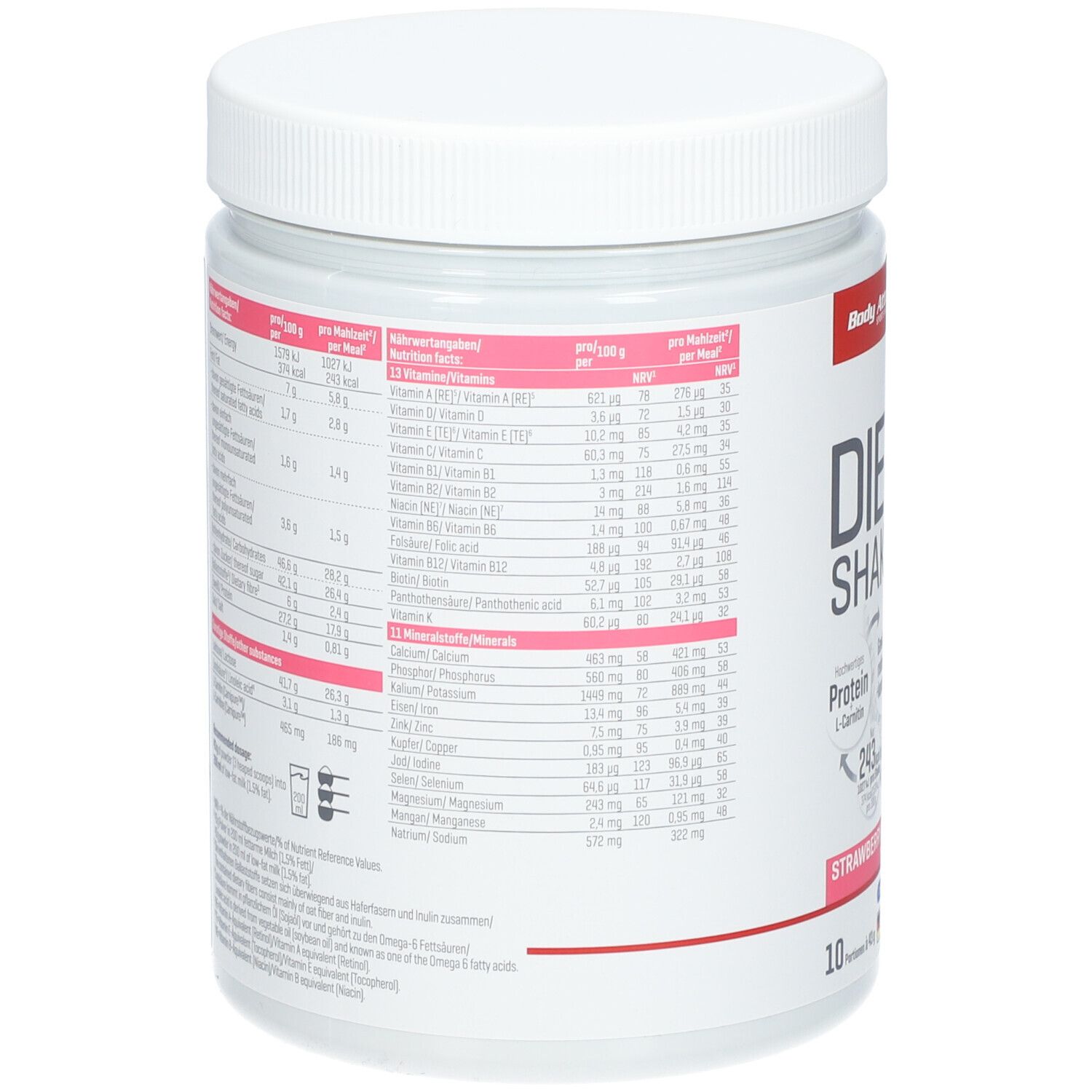 Body Attack Diät Shake Erdbeer