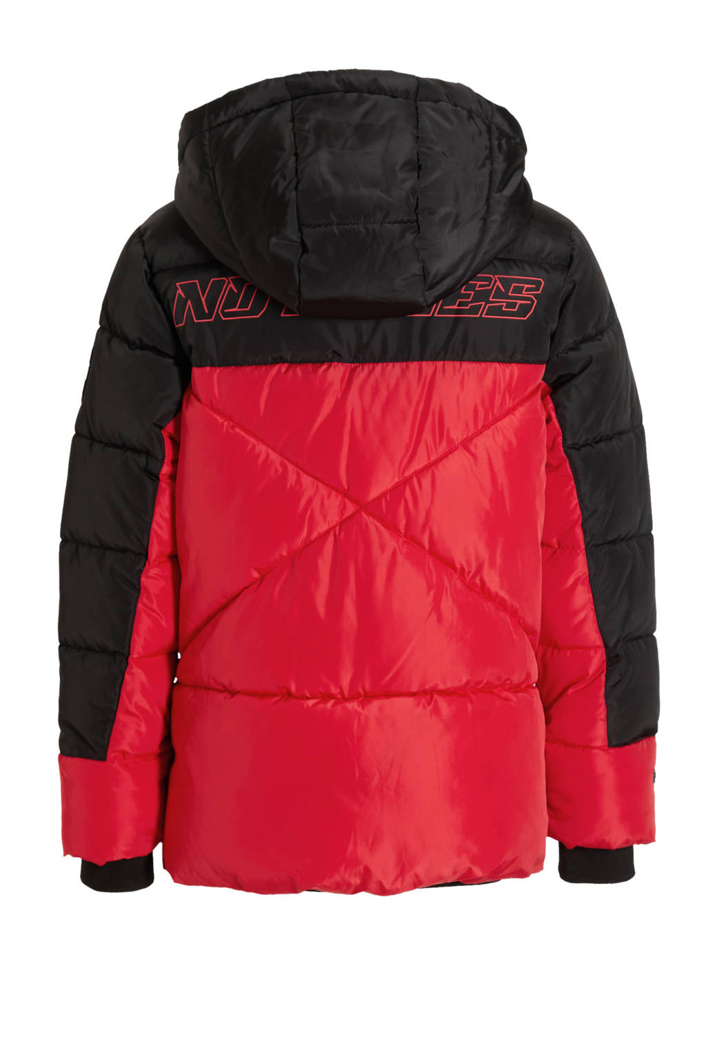 Coolcat Puffer Winterjas Josh Colourblock Rood
