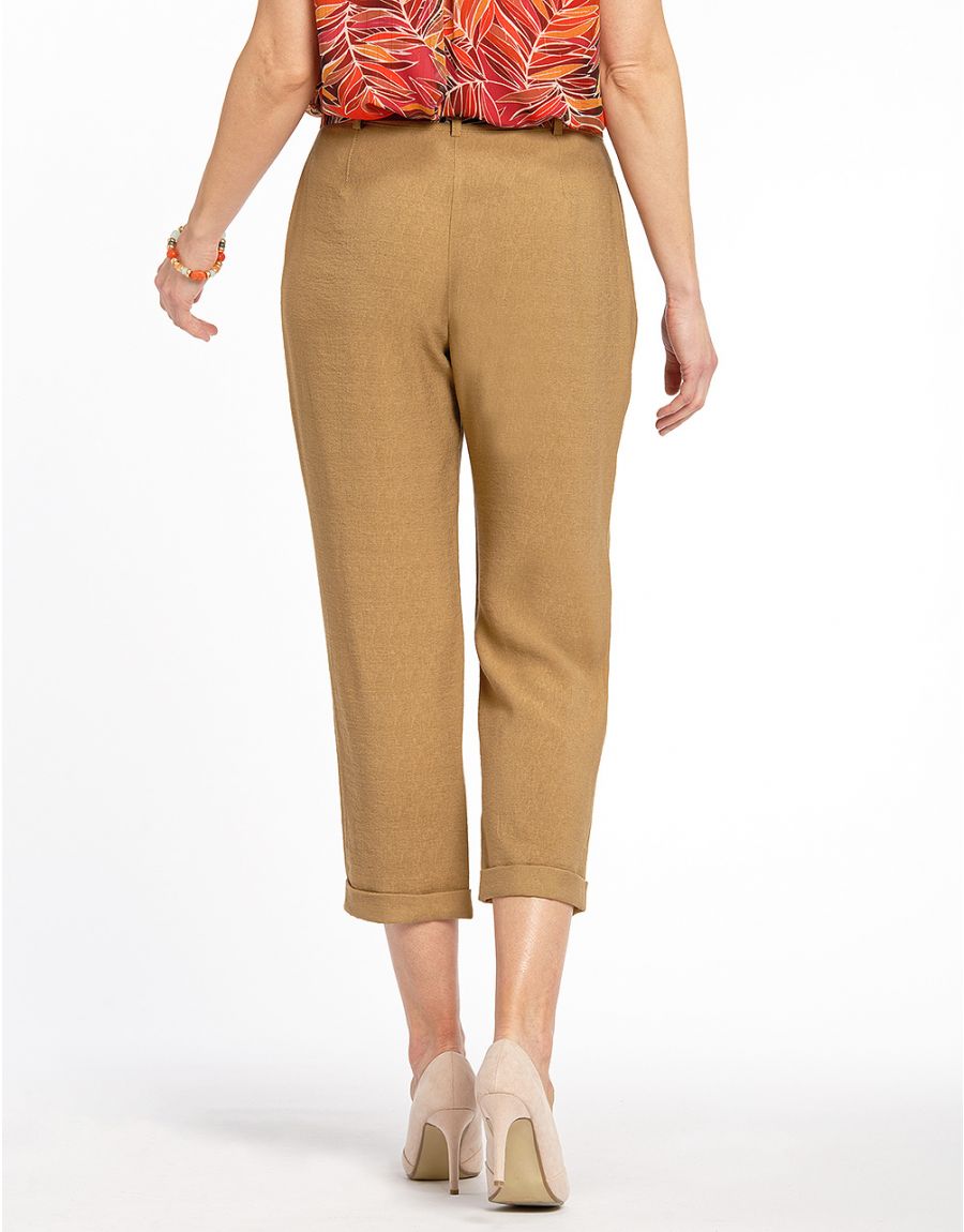 Pantacourt chic marron