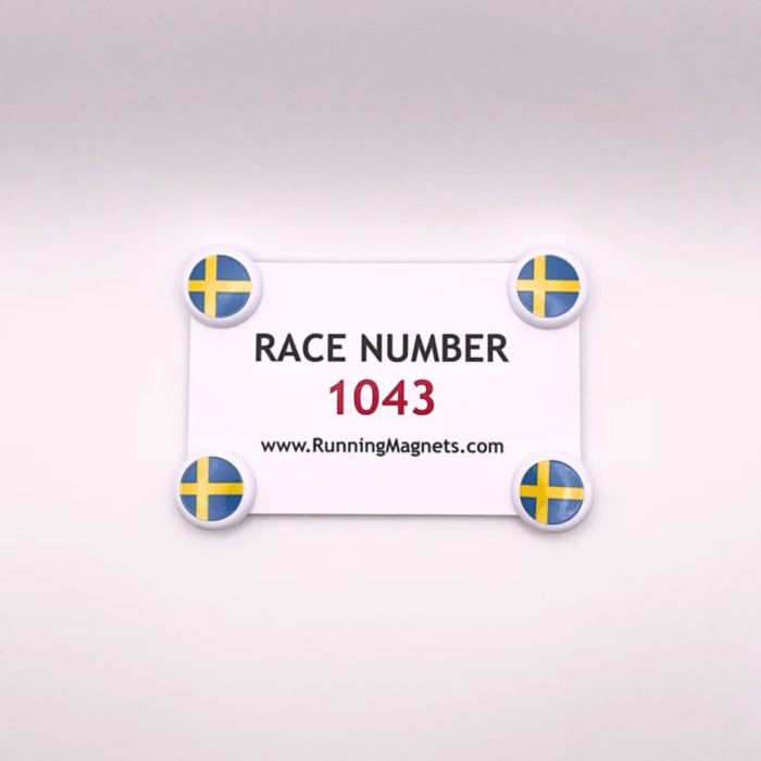 SportsMagneter Unisex Diverse Running Magnets 4pcs Gul