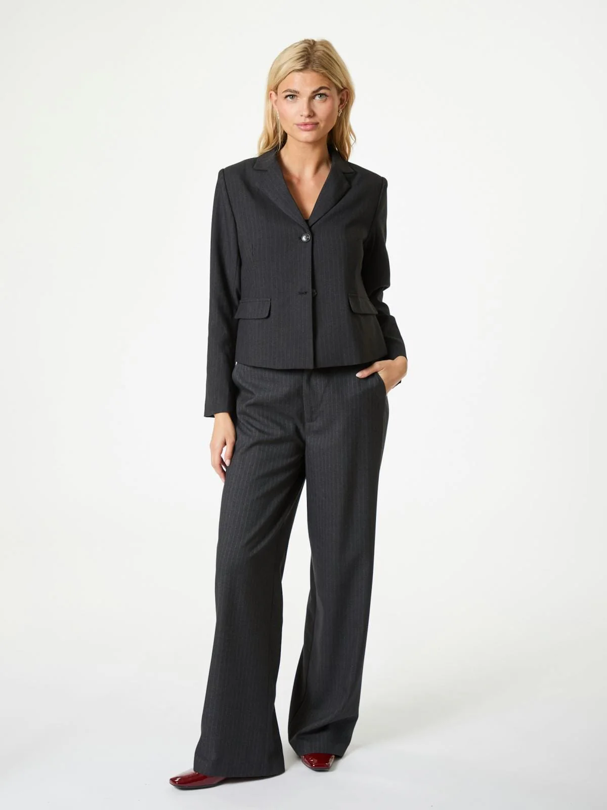 Neo Noir Djarla Pinstripe Blazer