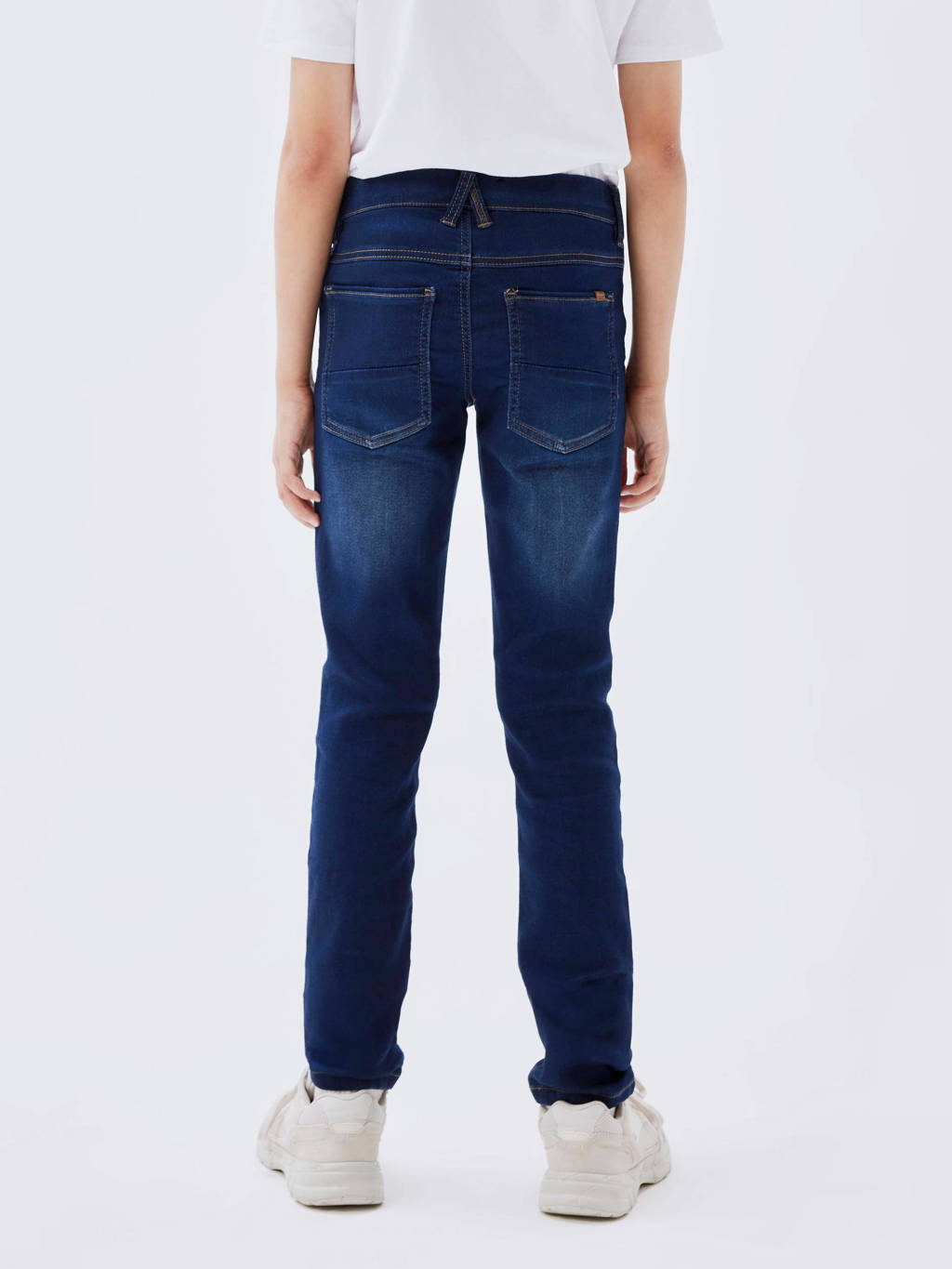NAME IT slim fit jeans NKMTHEO dark blue denim