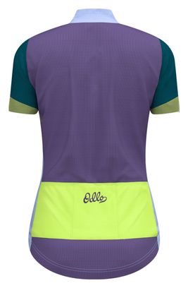 Maillot Manches Courtes Femme Odlo Heritage Essentials Bleu/Multi