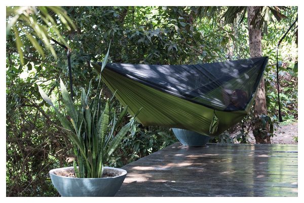 Hamac Cocoon Mosquito Net Hammock Vert