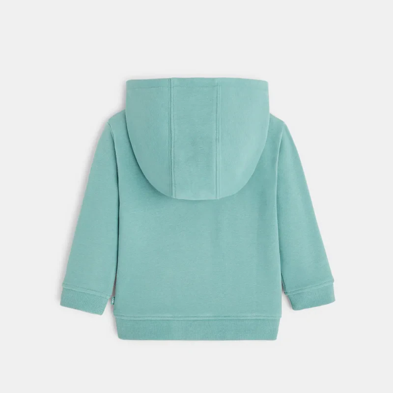 Sweat molleton à capuche vert bébé garçon Vert
