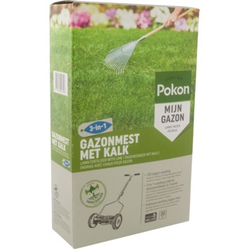 Pokon gazonmest met kalk 2 kg voor 30 m²