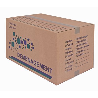 Carton déménagement - 35 cm x 27,5 cm x 30 cm - Logistipack