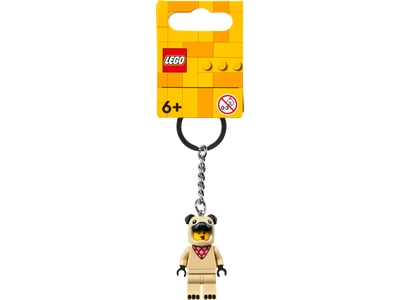 LEGO Jongen in Franse buldogpak sleutelhanger (854158)