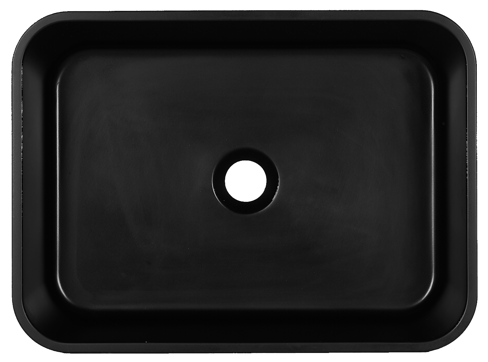 Kerra Cres E wastafel 50x37x12.5cm zwart