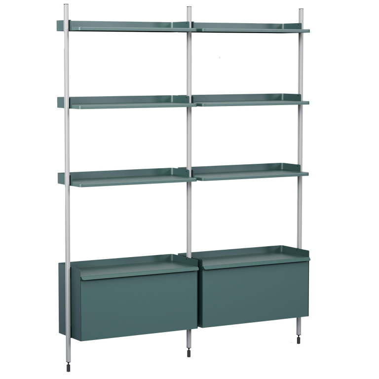 Hay Pier System 132 wandkast Blue/Clear