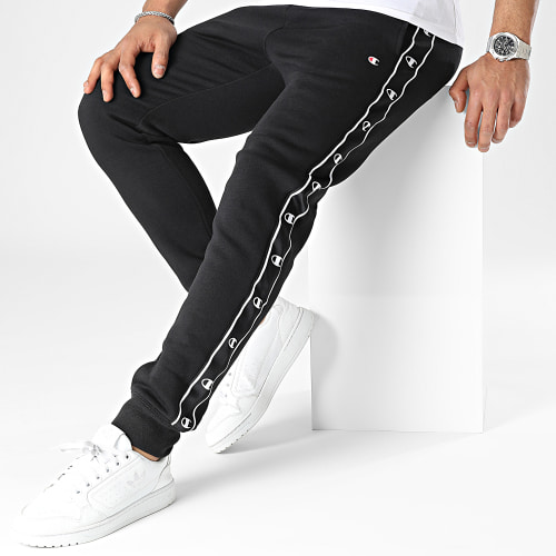 Pantalon Jogging A Bandes 218912 Noir