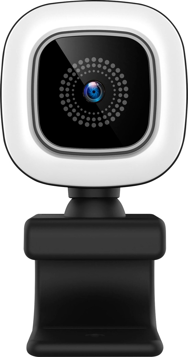 Hyrican Webcam »HYRICAN ST-CAM554 UHD Webcam 3840x2160 Pixel mit Ringlicht 12MP« 4K Ultra HD