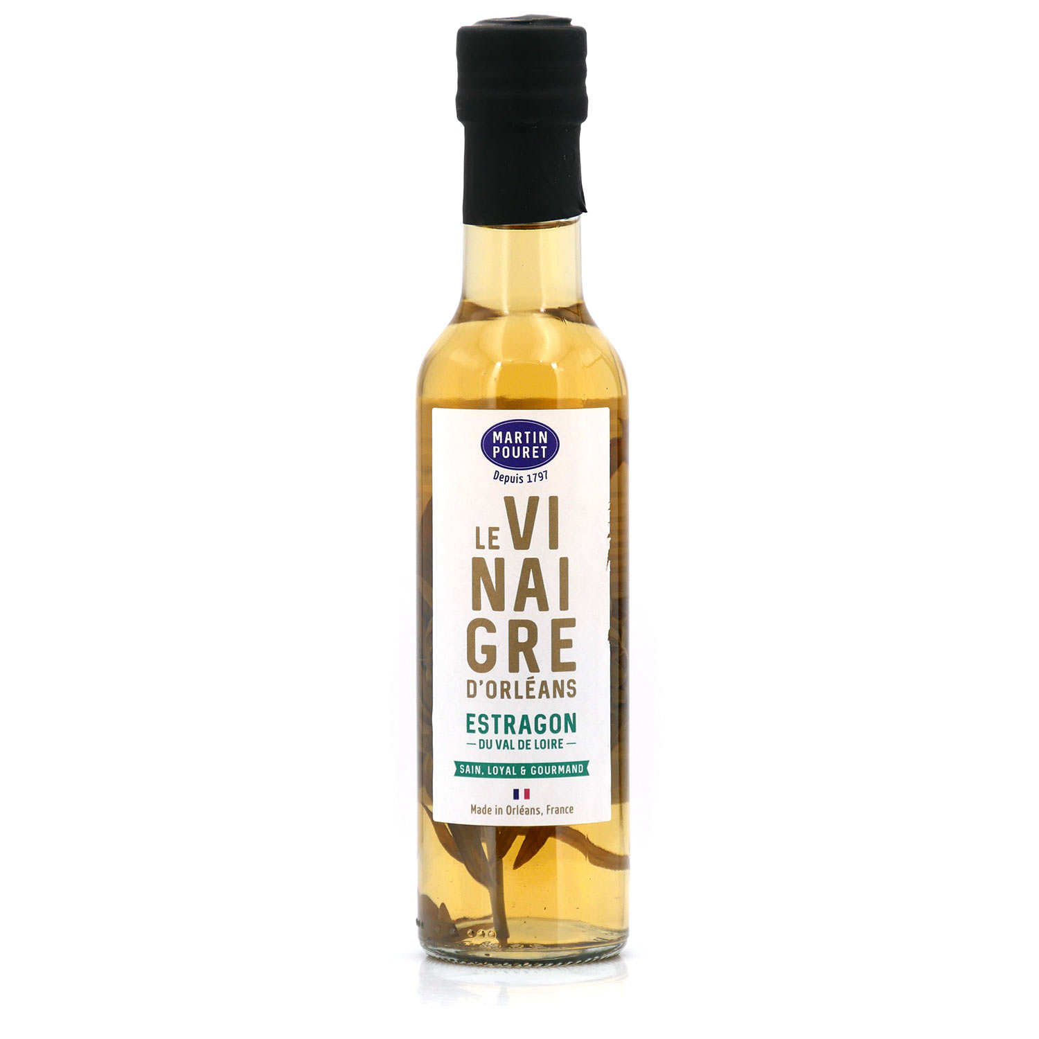 Vinaigre d'Orléans de vin blanc à l'estragon du Val de Loire
