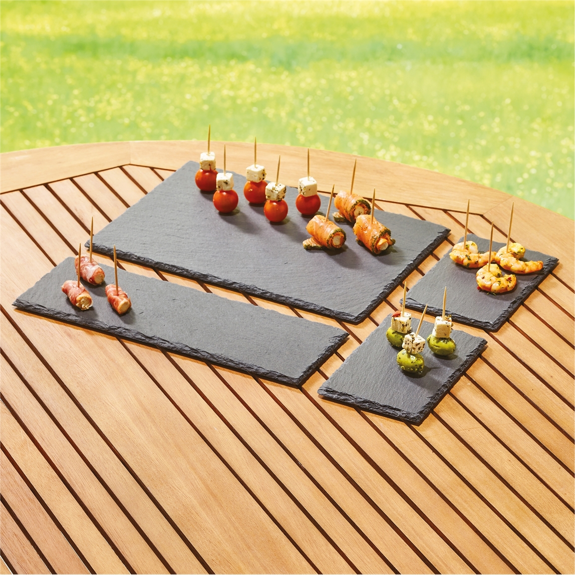 4 plateaux ardoise
